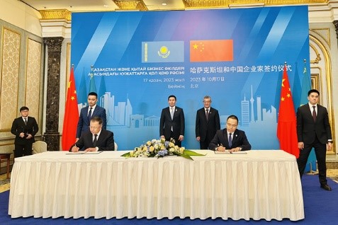 جامعة الدراسات الأجنبية ببكين توقع اتفاقية مع جامعة الفارابي الوطنية الكازاخستانية
